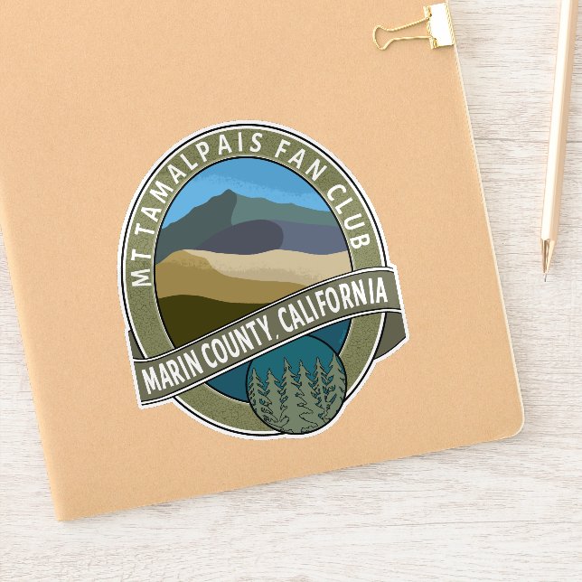 Adesivo Sticker Mt Tamalpais Fan Club Marin County CA (Notebook)