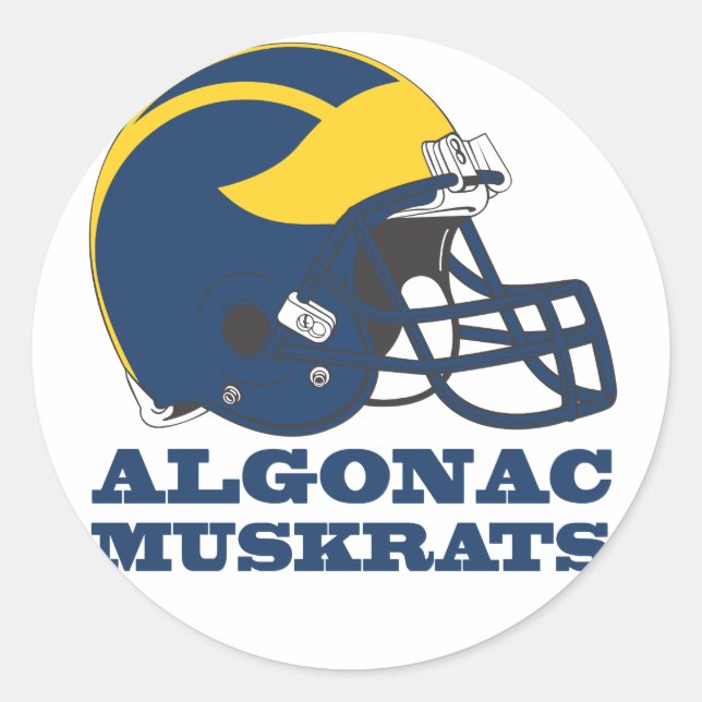 Adesivo Sticker - Muskrats Algonac (Frente)
