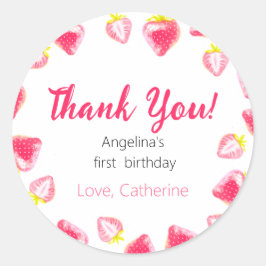 Adesivo Sticker Obrigado pelo primeiro aniversário.