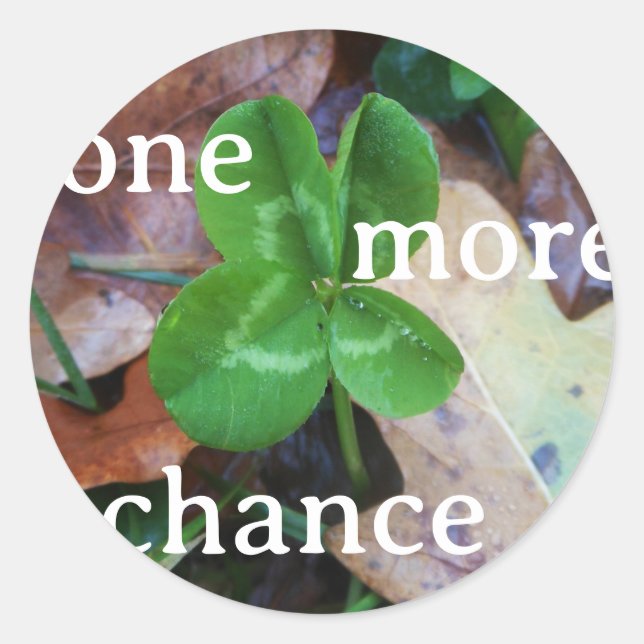 Adesivo Sticker 'One more Chance' (Frente)