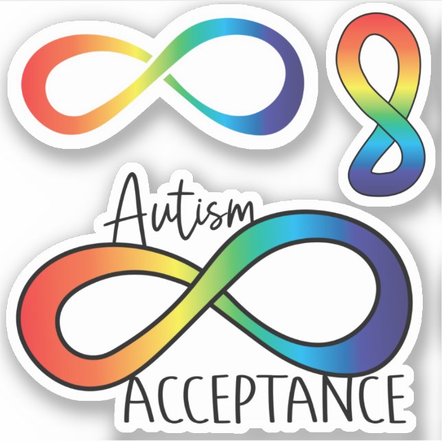 Adesivo Sticker Pack: Aceitação do Autismo da Neurodiversi (Frente)