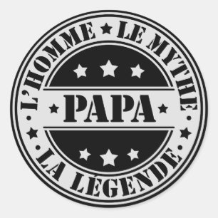 Adesivo Sticker Pai - Papá, o Homem, o Mito, a Legenda
