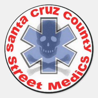 Adesivo Sticker - Papais noeis da Cruz County Street Medic