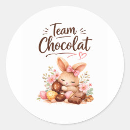 Adesivo sticker Pâques gourmand lapin chocolat