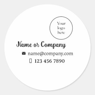Adesivo Sticker para, logo y datos