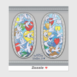 Adesivo Sticker - Pássaros para o Amor