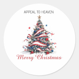 Adesivo STICKER Patriotic Xmas Tree ATH1