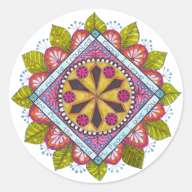 Adesivo Sticker "Peace I Have You" (Frente)