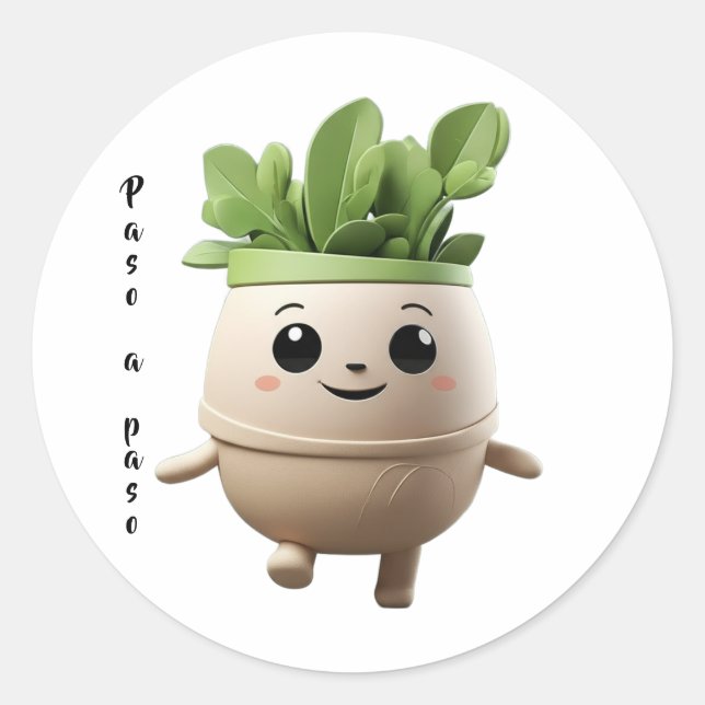 Adesivo Sticker Pipo Paso a Paso – Constancia Diaria (Frente)