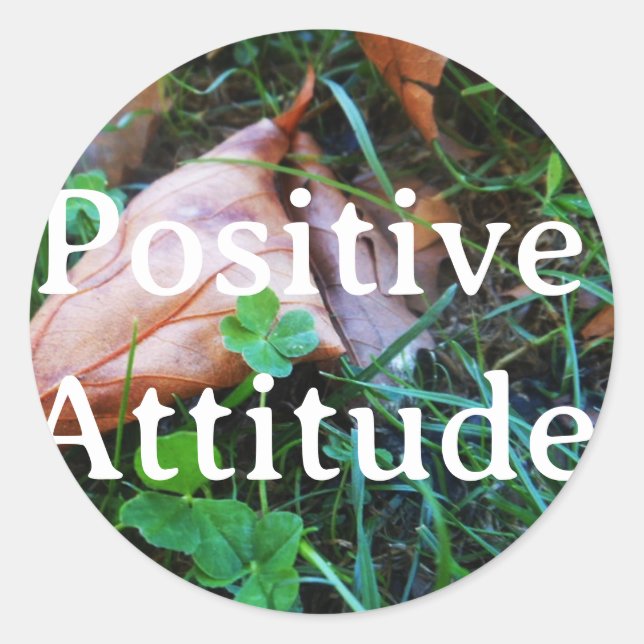 Adesivo Sticker 'Positive Atttitude' (Frente)