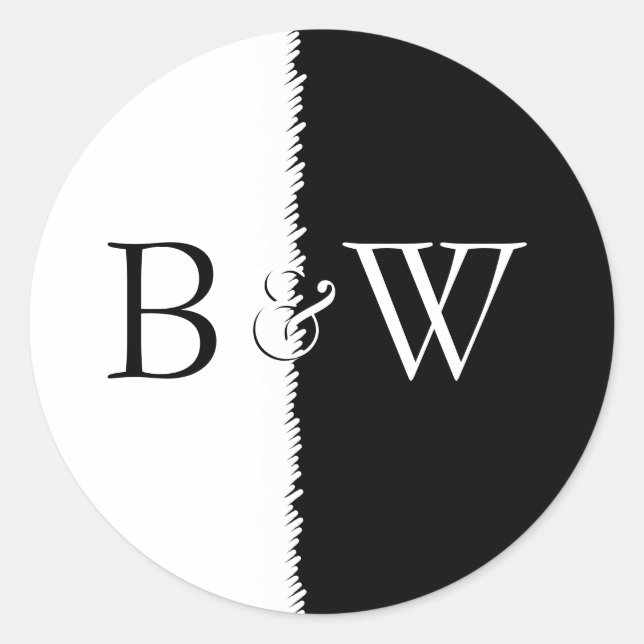 Adesivo Sticker Preto e Branco (Frente)