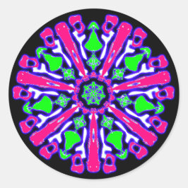 Adesivo Sticker psychédélique coloré n°4