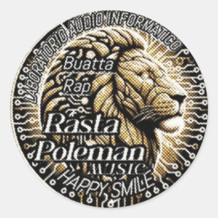 Adesivo Sticker Rasta Poleman