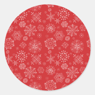 Adesivo Sticker Red Snowflake