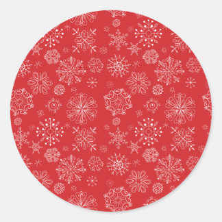 Adesivo Sticker Red Snowflake
