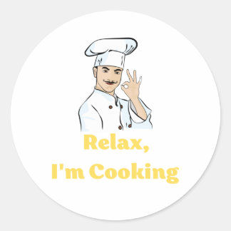 Adesivo Sticker Relax, I'm Cooking