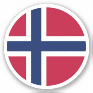 Adesivo Sticker Round da Noruega