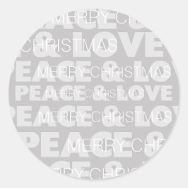 Adesivo Sticker Round de Férias de Paz e Amor