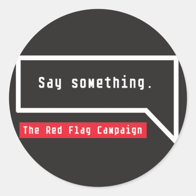 Adesivo Sticker-say Algo (citação da bolha) (Frente)