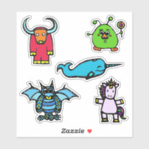 Sticker Sheet 6x6 "the alphabet book" (Matte)