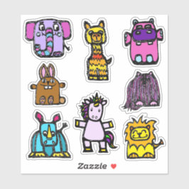 Adesivo Sticker Sheet 6x6 "the alphabet book" (Matte)