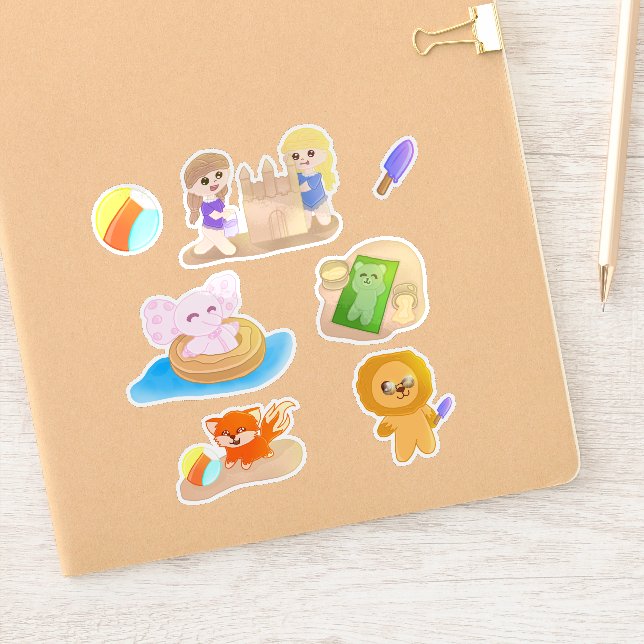 Adesivo Sticker Sheet - Summer Time Toys (Notebook)