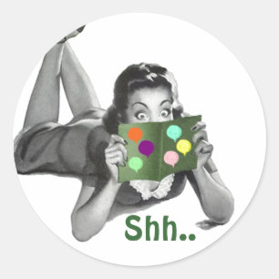 Adesivo Sticker Shh... Festas de surpresas de diversão re