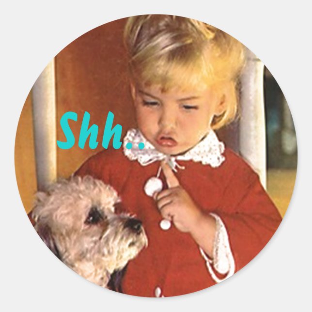 Adesivo Sticker Shh.. Selos Secretos De Parte Surpresa (Frente)