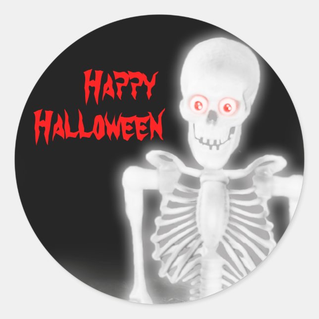 Adesivo Sticker Skeleton do Halloween (Frente)