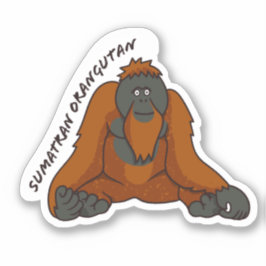 Adesivo Sticker "Sumatran Orangutan"
