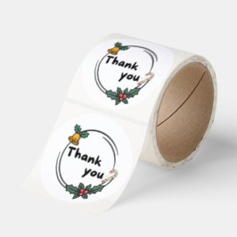 Adesivo Sticker Thank You Xmas Theme