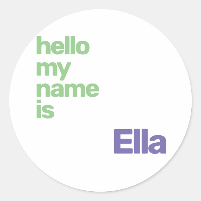 Adesivo STICKER unisex name roxo-moderno (Frente)