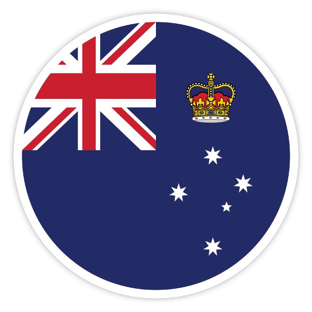 Adesivo Sticker Victoria Austrália (Victoria State Flag)