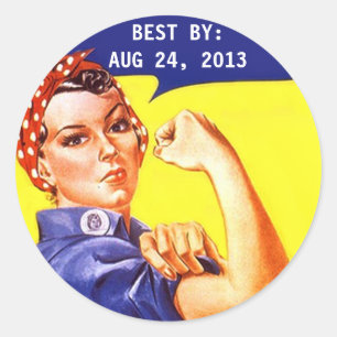 Adesivo Sticker Vintage Rosie The Riveter Canning BEST BY