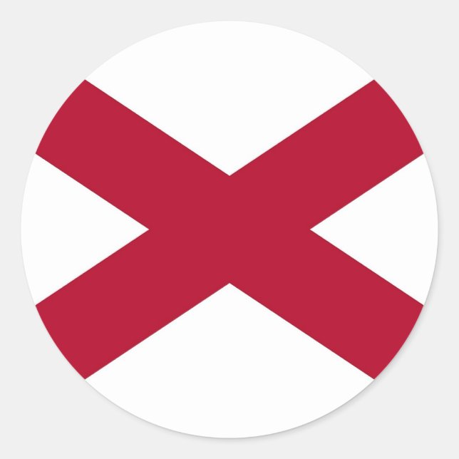 Adesivo Sticker with Flag of Alabama (Frente)