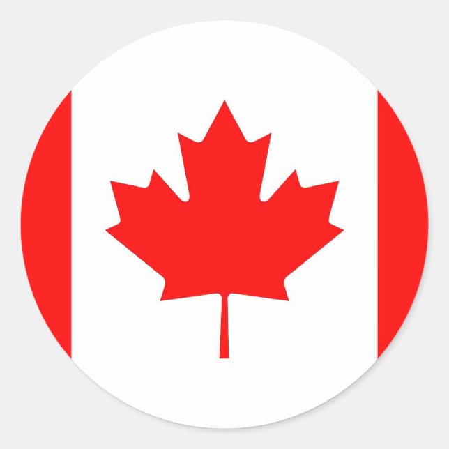 Adesivo Sticker with Flag of Canada (Frente)