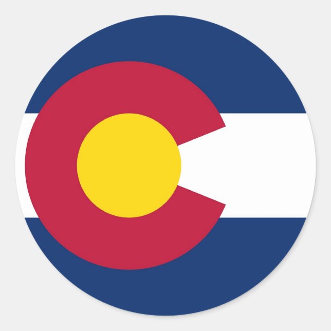 Adesivo Sticker with Flag of Colorado (Frente)