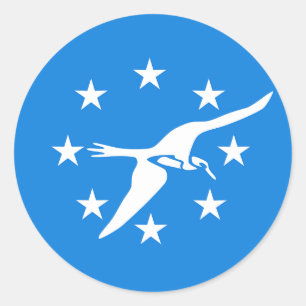 Adesivo Sticker with Flag of Corpus Christi, EUA