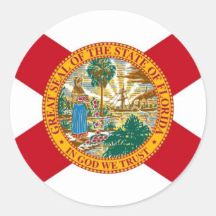 Adesivo Sticker with Flag of Florida