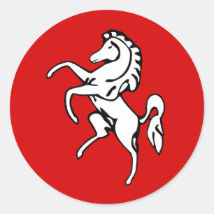 Adesivo Sticker with Flag of Kent, Inglaterra