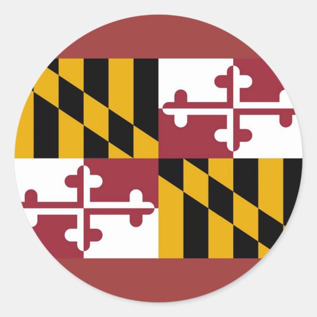 Adesivo Sticker with Flag of Maryland (Frente)
