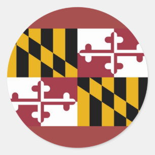 Adesivo Sticker with Flag of Maryland