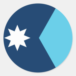 Adesivo Sticker with Flag of Minnesota, USA