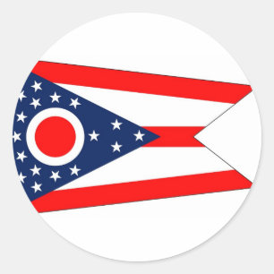 Adesivo Sticker with Flag of Ohio
