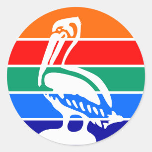 Adesivo Sticker with Flag of Ruas. Petersburg, Flórida