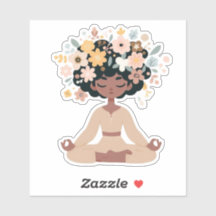 Sticker Yoga Sukhasana Sérénité et Équilibre