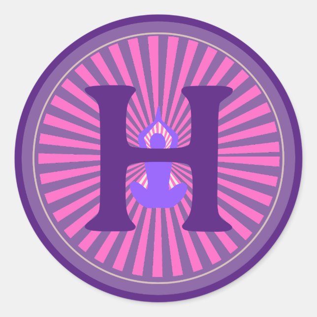 Adesivo Sticker - Yoga Zen - Personalizado - Adicionar Ini (Frente)