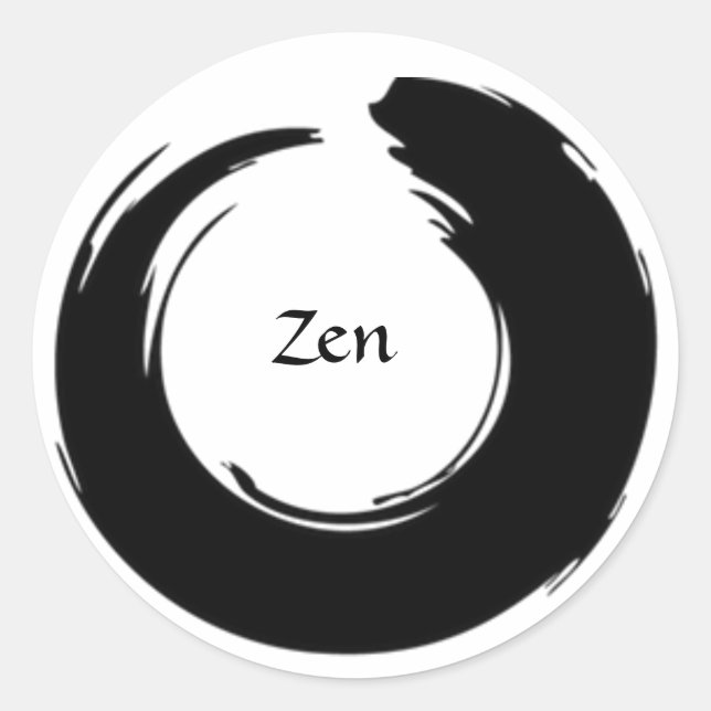 Adesivo Sticker Zen Preto (Frente)