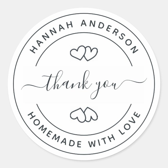 Adesivo StickerCrie sua própria casa com Obrigado de amor  (Frente)