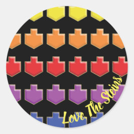 Adesivo Stickers "3D Dreidels" Happy Chanukah